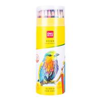 得力（deli）水溶性彩铅小画画用彩铅笔手绘涂色彩色铅笔绘画儿童美术画笔油性彩铅笔 【油性】彩色铅笔 48色