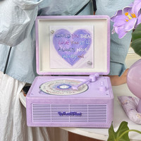 WhatPlus问加C300cd机专辑播放器一体机cd唱片机复古留声机