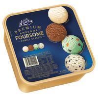 MUCHMOORE 玛琪摩尔 冰淇淋组合装 4口味 2L（巧克力+古蒂糖+香草+奶油曲奇）