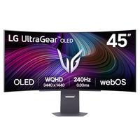LG 45英寸游戏电竞显示器240Hz Ultra OLED 内置音箱 Type-C 智能显示屏 45GX90SA黑