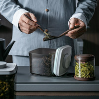 ankouglass储茶罐避光茶叶罐密封罐食品茶叶收纳盒防潮茶叶储存罐