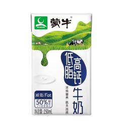 蒙牛 脱脂纯牛奶 250ml*24盒