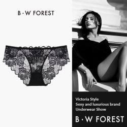 B·WFOREST 维多利亚性感蕾丝内裤女生2025夏季薄款透气纯欲无痕三角裤女 四件装组合A L