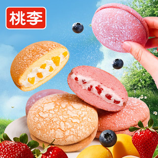 桃李 布雪蛋糕 水果夹心奶油 四口味 456g