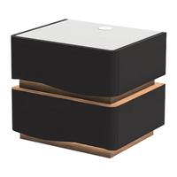 EVITA Home海浪床头柜智能轻奢高级感家用卧室黑色小型现代简约床头收纳柜 2个白色海浪床头柜