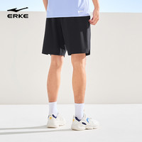 鸿星尔克运动短裤男夏季男士冰丝速干裤跑步运动裤男生透气裤子 【3026】正黑 3XL