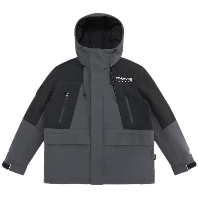 PEACEBIRD 太平鸟 男装冬季鹅绒户外工装连帽cordura男式羽绒服