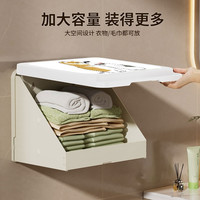 浴室壁画收纳箱洗澡防水置物架折叠挂画盒卫生间放衣服干净