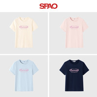 SPAO 纯棉透气 女士T恤