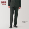 MUJI 無印良品 男式 易打理弹力单褶裤 AE0Y3A4A