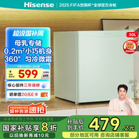 海信 Hisense 30升 小型家用母乳立式冰柜 BD-30VD