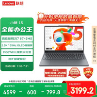 联想 Lenovo 小新15 2025 OLED版 八代锐龙版 15.3英寸 轻薄本 灰色