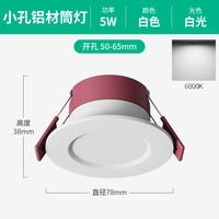 铜之光 TONZG 5公分小筒灯 LED筒灯 铝材5W 白光 开孔5-6.5cm 全白