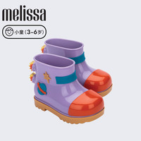 Melissa梅丽莎25年小童孤品限量入时尚凉/拖果冻芭蕾单鞋QC 粉色/粉色 24