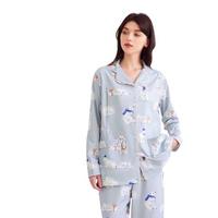 婧麒(JOYNCLEON)月子服棉夏季薄款产后睡衣女产妇哺乳家居服 L Jyz179431