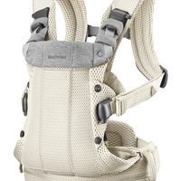 移动专享、移动端：BABYBJÖRN Harmony 3D 网眼婴儿背带 - 奶油色