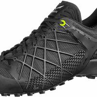 移动专享、移动端：沙乐华 MS Wildfire GTX 男士 徒步和远足鞋，不含 Gore Tex,黑色表面/银色,10