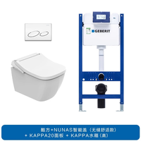 吉博力 GEBERIT 酷方智能壁挂入墙式马桶 深卡其布色