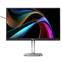 飞利浦 27英寸2K无线投屏显示器 硬件防蓝光 TypeC65W 120Hz PBP分屏 升降 音箱商用办公显示屏
