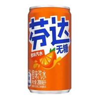 可口可乐 Coca-Cola无糖雪碧芬达零度可乐200ml迷你12罐 碳酸饮料 【无糖芬达】200ml*12罐