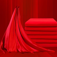 炫恋 COOL LOVE 红布料喜事红布新年中国风面料抓周红绸布 1.5*2米