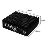  倍控 低功耗无风扇 工控机 双网 多串口 RS232 RS485 DDR3L 8G内存 256G固态