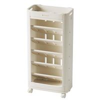 babyviva 书架可移动带轮教室课桌边置物架儿童书本收纳架落地小学生书柜