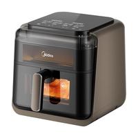 移动端、京东百亿补贴：美的 蒸汽炎烤空气炸锅 不用翻面 家用大容量 6.5L 炸烤箱一体 多功能 不沾易洗 KZC6501