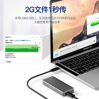 蓝硕 BLUEENDLESS M.2NVMe接口外置20G高速 移动硬盘盒Type-C3.2 金属散热 盒卡套装 M6N+PCIE卡