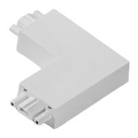 公牛LED导轨式射灯轨道灯3只装套餐服装店商用家用节能单灯大功率 L直角对接头：白色