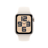 国家补贴：苹果 Apple Watch SE 2024款 智能手表GPS款40毫米星光色铝金属表壳星光色运动型表带S/M MXF43CH/B