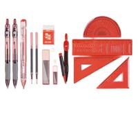 贝发锦鲤祈福考试套装14件套 中考高考加油 涂卡2B自动铅笔套尺橡皮  考试中高考 锦鲤祈福