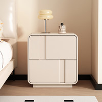 普通的制服馆 normal‘s uniforms shop 贝莉铺 G02 实木床头柜 45x40x50cm 米白色