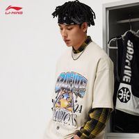 李宁 LI-NING 反伍场下 男子短袖文化衫 AHSU415