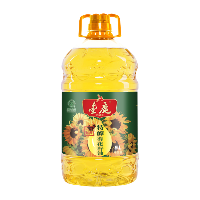 金鹿 特醇葵花籽油 5L 1桶