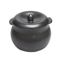 朱庆平朱氏砂器 四川雅安荥经黑砂锅传统家用无釉沙锅老式 5升（加开锅费收到直接用） 5L