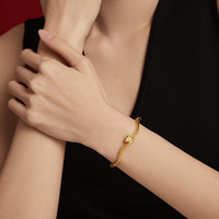 周大福韩美林艺术传承蛇年黄金手镯(工费1980)60mm 约20.28g F235198