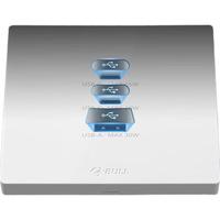 BULL 公牛 G37  三位USB插座 白色