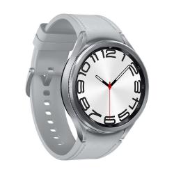 三星 Galaxy Watch6 Classic 智能手表 47mm 银色表壳 星系银硅胶表带（北斗、血压、GPS、ECG）