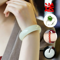 皇本 新疆和田玉手镯天然昆仑羊脂白玉手镯 55-56 10076695150743