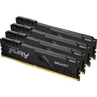金士顿 FURY 128GB(32G×4)套装 DDR4 3200 C16 台式机内存条 Beast野兽系列 骇客神条