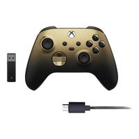 微软(Microsoft)国行 Xbox Series S/游戏手柄 精英手柄二代青春版 精英2手柄 Series【暗影鎏金+无线适配器(第三方)】