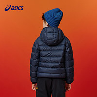 asics亚瑟士童装25年冬季儿童柔软舒适三防轻量保暖羽绒服【高充绒量】 藏青色 清洁度1000-鸭绒 175 充绒量117.3g