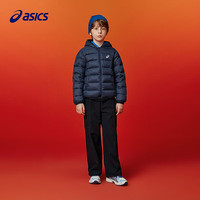 asics亚瑟士童装25年冬季儿童柔软舒适三防轻量保暖羽绒服【高充绒量】 藏青色 清洁度1000-鸭绒 120 充绒量62.4g
