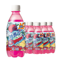 新奇士（Sunkist）果味汽水 380ml/瓶 橙汁西柚红石榴碳酸饮料整箱 柠檬青柠汁汽水*15瓶/整箱