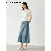 红袖新中式盘扣针织衫夏季2024女装 交叉V领设计小众气质显瘦上衣 本白001 XL