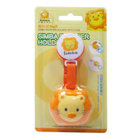 SIMBA 安抚奶嘴链 宝宝奶嘴防掉链婴儿奶嘴夹链带收纳盒 活力橘