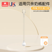 woibaby 适配贝亲奶瓶配件第三代重力球吸管鸭嘴奶嘴学饮嘴头吸管直饮杯把