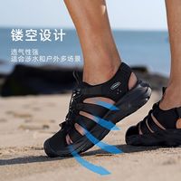探路者沙滩鞋2025春夏户外休闲舒适男女款沙滩鞋