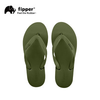 fipper 人字拖男女橡胶耐磨舒适拖鞋防滑耐磨海边Basic系列 青茶色 39/40
